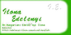 ilona edelenyi business card